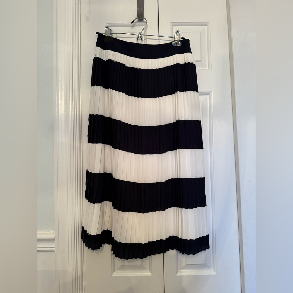 NWT J.Crew Factory Pleated Midi Skirt